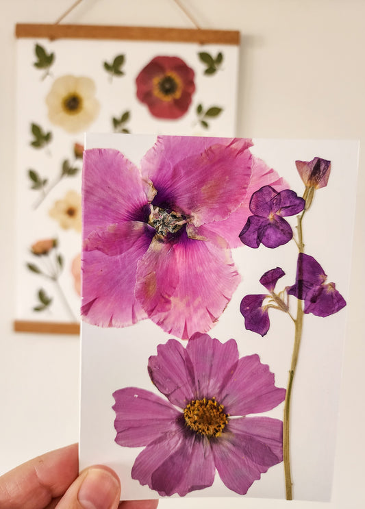 Real Pressed Flower Card 2