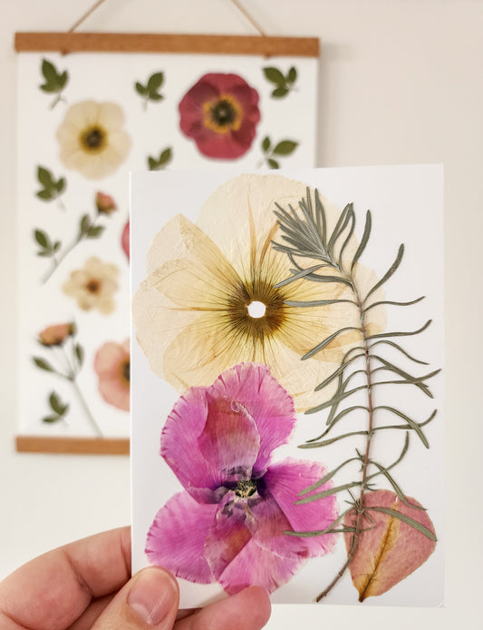 Real Pressed Flower Card 3