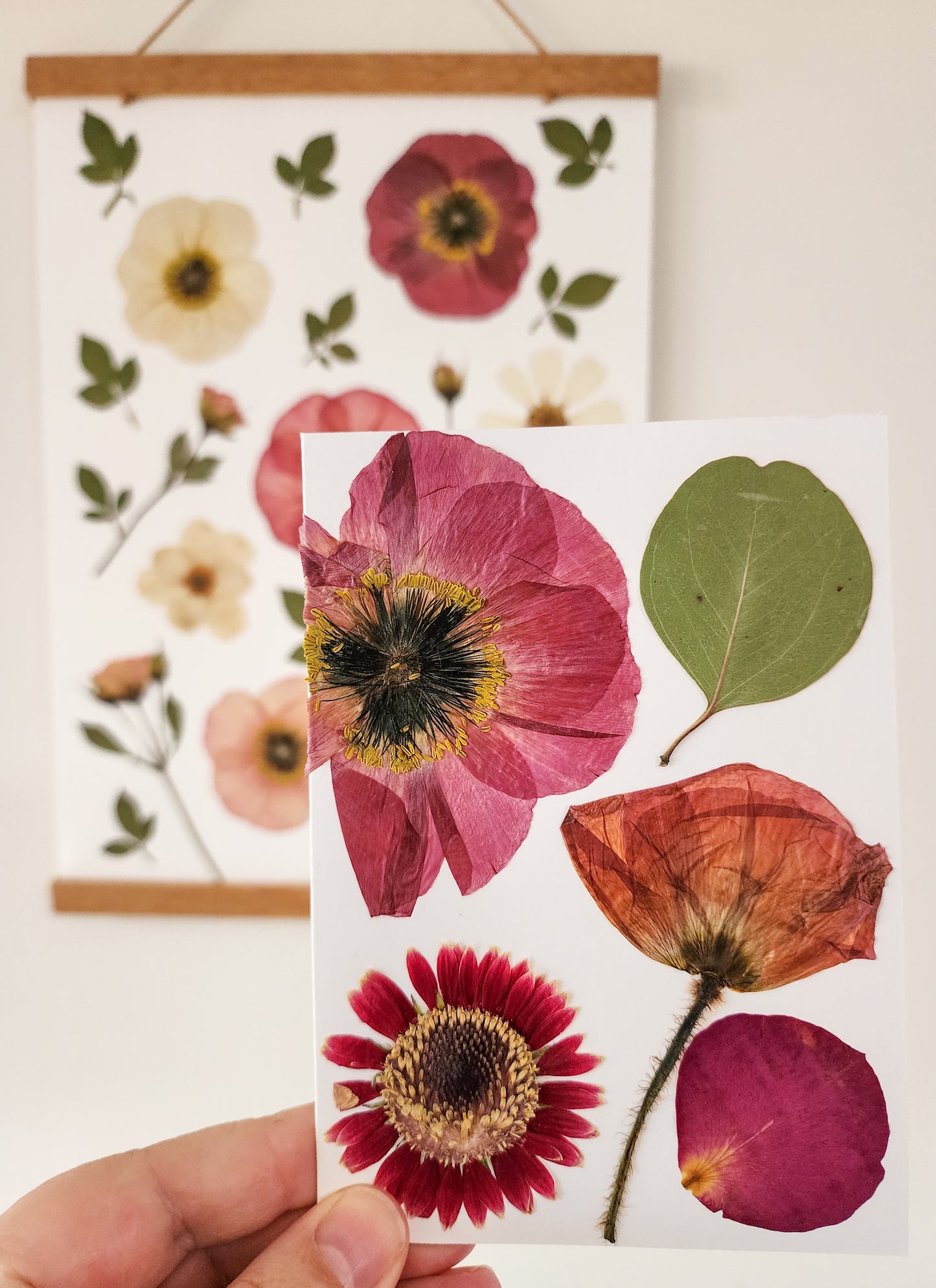 Real Pressed Flower Card 1